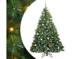 Dirbtinė Kalėdų eglutė su 300 LED Žalia 210 cm PE ir PVC