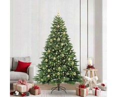 Dirbtinė Kalėdų eglutė su 300 LED Žalia 210 cm PE ir PVC