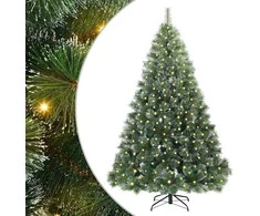 Dirbtinė Kalėdų eglutė su 300 LED Žalia 240 cm PE ir PVC