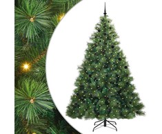 Dirbtinė Kalėdų eglutė su 300 LED Žalia 240 cm PE ir PVC