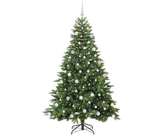 Dirbtinė Kalėdų eglutė su 300 LED Žalia 180 cm PE ir PVC