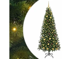 Dirbtinė Kalėdų eglutė su 300 LED Žalia 210 cm PE ir PVC