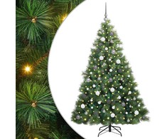 Dirbtinė Kalėdų eglutė su 300 LED Žalia 180 cm PE ir PVC