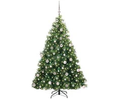 Dirbtinė Kalėdų eglutė su 300 LED Žalia 180 cm PE ir PVC