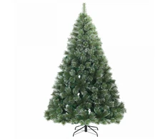 Dirbtinė Kalėdų eglutė su 300 LED Žalia 210 cm PE ir PVC