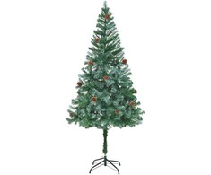 Dirbtinė Kalėdų eglutė su 300 LED Žalia 180 cm PVC ir plienas