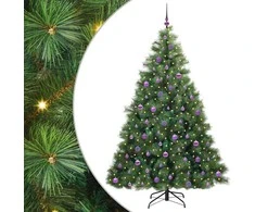 Dirbtinė Kalėdų eglutė su 300 LED Žalia 210 cm PE ir PVC