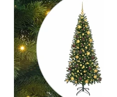 Dirbtinė Kalėdų eglutė su 300 LED Žalia 180 cm PE ir PVC