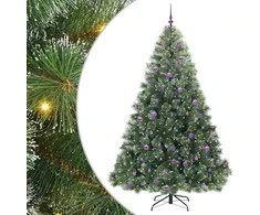 Dirbtinė Kalėdų eglutė su 300 LED Žalia 240 cm PE ir PVC
