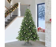 Dirbtinė Kalėdų eglutė su 300 LED Žalia 240 cm PE ir PVC