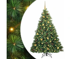 Dirbtinė Kalėdų eglutė su 300 LED Žalia 180 cm PE ir PVC