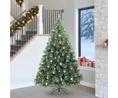 Dirbtinė Kalėdų eglutė su 300 LED Žalia 240 cm PE ir PVC