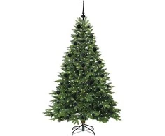 Dirbtinė Kalėdų eglutė su 300 LED Žalia 210 cm PE ir PVC