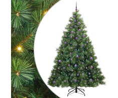 Dirbtinė Kalėdų eglutė su 300 LED Žalia 240 cm PE ir PVC