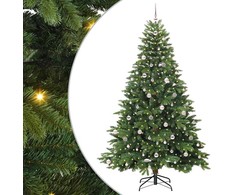 Dirbtinė Kalėdų eglutė su 300 LED Žalia 240 cm PE ir PVC