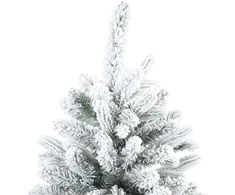 Dirbtinė Kalėdų eglutė su 300 LED Balta 240 cm PE ir PVC
