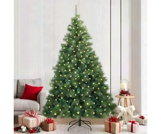 Dirbtinė Kalėdų eglutė su 300 LED Žalia 210 cm PE ir PVC