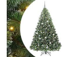 Dirbtinė Kalėdų eglutė su 300 LED Žalia 210 cm PE ir PVC