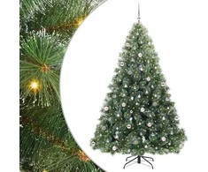 Dirbtinė Kalėdų eglutė su 300 LED Žalia 240 cm PE ir PVC