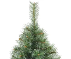Dirbtinė Kalėdų eglutė su 300 LED Žalia 210 cm PE ir PVC
