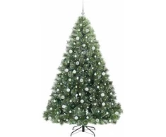 Dirbtinė Kalėdų eglutė su 300 LED Žalia 210 cm PE ir PVC