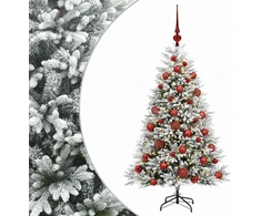 Dirbtinė Kalėdų eglutė su burbulais 120 cm 150 LED Šilta balta