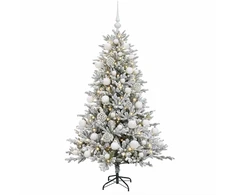 Dirbtinė Kalėdų eglutė su burbulais 120 cm 150 LED Šilta balta
