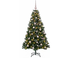 Dirbtinė Kalėdų eglutė su burbulais 120 cm 150 LED Šilta balta