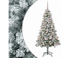 Dirbtinė Kalėdų eglutė su burbulais 120 cm 150 LED Šilta balta
