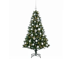 Dirbtinė Kalėdų eglutė su burbulais 120 cm 150 LED Šilta balta