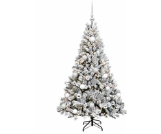 Dirbtinė Kalėdų eglutė su burbulais 120 cm 150 LED Šilta balta