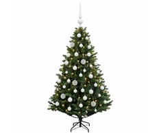 Dirbtinė Kalėdų eglutė su burbulais 120 cm 150 LED Šilta balta