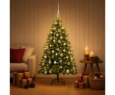 Dirbtinė Kalėdų eglutė su burbulais 120 cm 150 LED Šilta balta