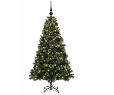 Dirbtinė Kalėdų eglutė su burbulais 120 cm 150 LED Šilta balta