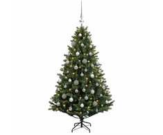 Dirbtinė Kalėdų eglutė su burbulais 120 cm 150 LED Šilta balta