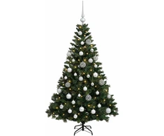 Dirbtinė Kalėdų eglutė su burbulais 120 cm 150 LED Šilta balta