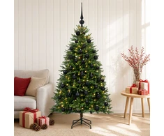 Dirbtinė Kalėdų eglutė su burbulais 120 cm 150 LED Šilta balta