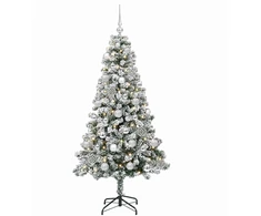 Dirbtinė Kalėdų eglutė su burbulais 120 cm 150 LED Šilta balta