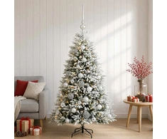 Dirbtinė Kalėdų eglutė su burbulais 120 cm 150 LED Šilta balta
