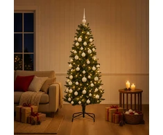 Dirbtinė Kalėdų eglutė su burbulais 120 cm 150 LED Šilta balta