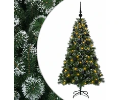 Dirbtinė Kalėdų eglutė su burbulais 120 cm 150 LED Šilta balta