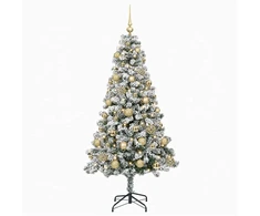 Dirbtinė Kalėdų eglutė su burbulais 120 cm 150 LED Šilta balta