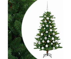 Dirbtinė Kalėdų eglutė su burbulais 120 cm 150 LED Šilta balta