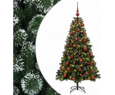 Dirbtinė Kalėdų eglutė su burbulais 120 cm 150 LED Šilta balta