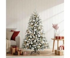 Dirbtinė Kalėdų eglutė su burbulais 120 cm 150 LED Šilta balta
