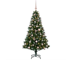 Dirbtinė Kalėdų eglutė su burbulais 120 cm 150 LED Šilta balta