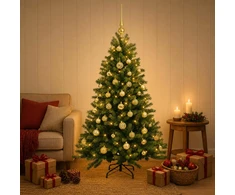 Dirbtinė Kalėdų eglutė su burbulais 120 cm 150 LED Šilta balta
