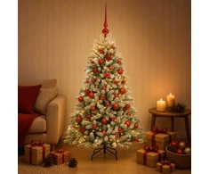 Dirbtinė Kalėdų eglutė su burbulais 120 cm 150 LED Šilta balta