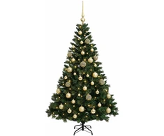 Dirbtinė Kalėdų eglutė su burbulais 120 cm 150 LED Šilta balta