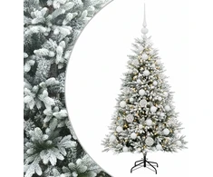 Dirbtinė Kalėdų eglutė su burbulais 120 cm 150 LED Šilta balta